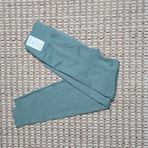 Pink Victoria's Secret Leggings XS Green Pants High Rise 26" Inseam